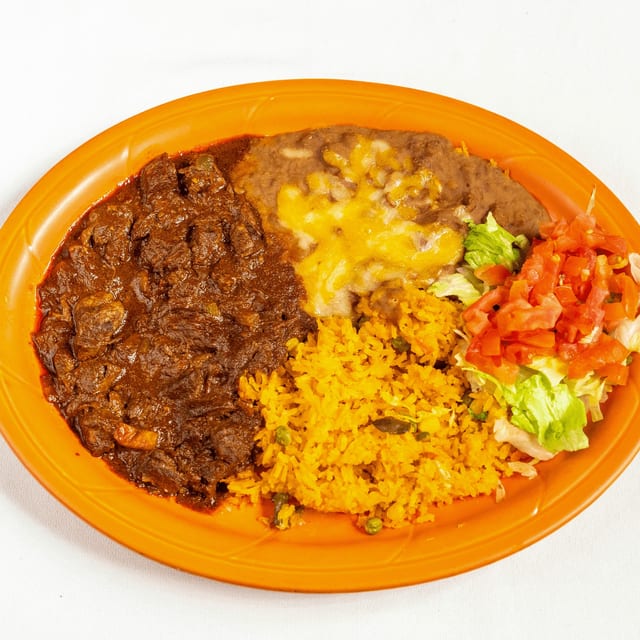Chile Colorado (Beef in Red Chile Sauce).