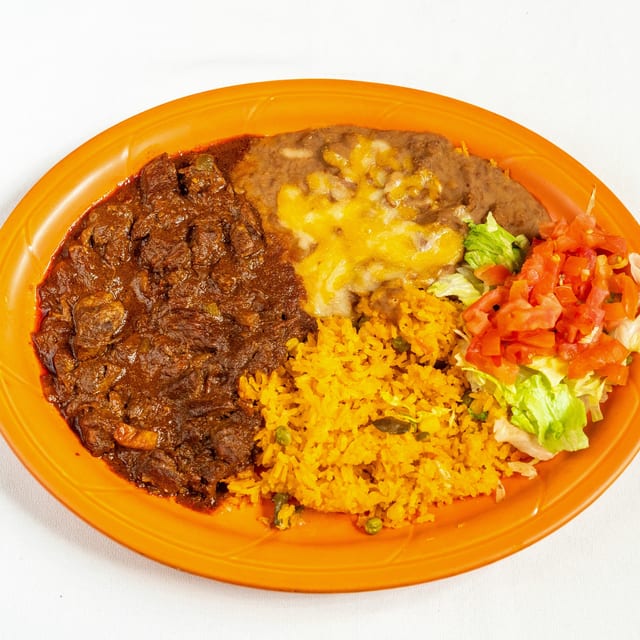 Chile Colorado (Beef in Red Chile Sauce).