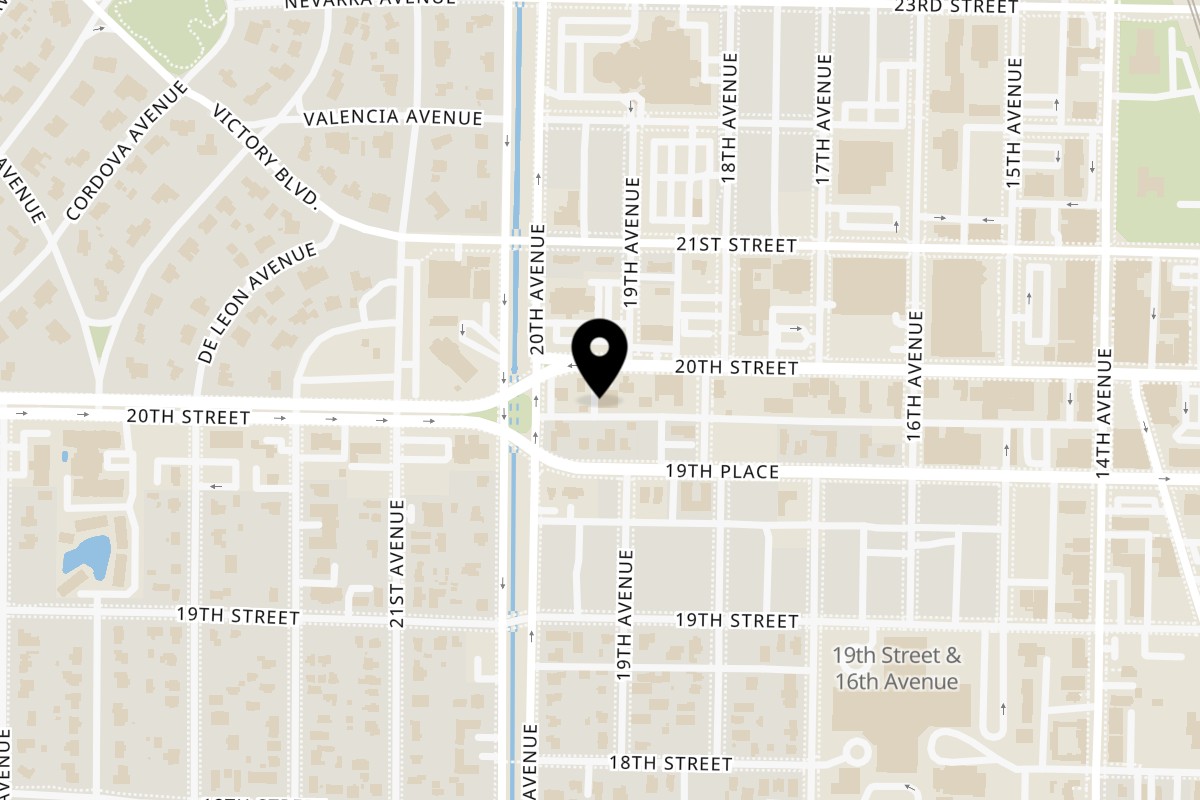 Map showing the location of Ay Jalisco 20th St Vero Beach on 1909 20th St in Vero Beach